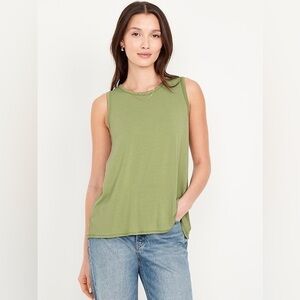Old Navy Large Luxe Sleeveless top green nwt